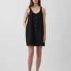 Mini-robe boutonnée sur le devant