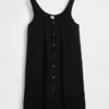 Mini-robe boutonnée sur le devant