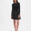 Mini-robe « Bubble » en mélange de matières