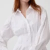 Mini-robe chemise plissée