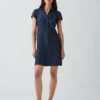 Mini-robe chemise à taille empire