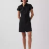 Mini-robe chemise à taille empire