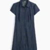 Mini-robe chemise à taille empire