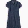 Mini-robe chemise à taille empire