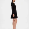 Mini-robe corset à encolure en cœur en double tricot