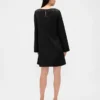Mini-robe droite à encolure bateau