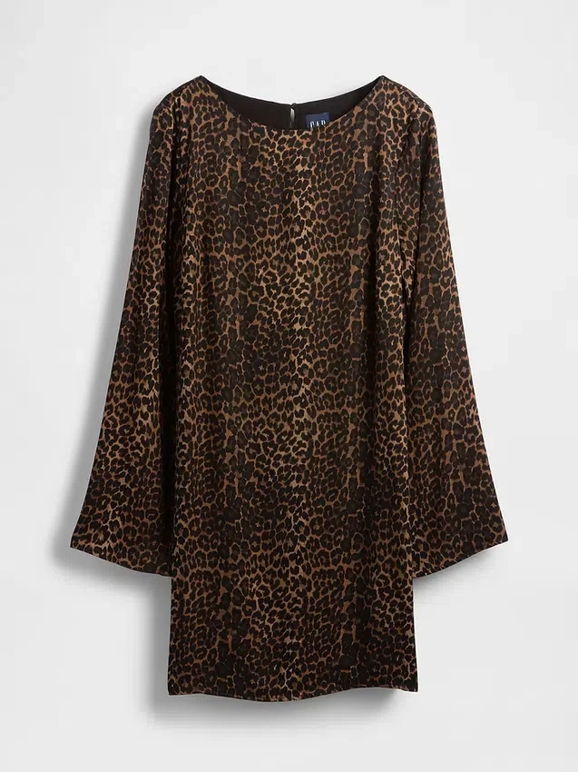 Mini-robe droite à encolure bateau
