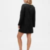 Mini-robe droite à encolure bateau