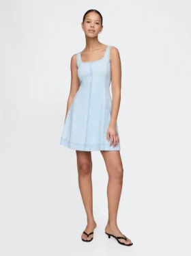 Mini-robe en denim