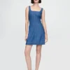 Mini-robe en denim