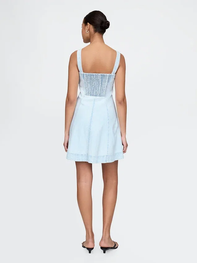 Mini-robe en denim