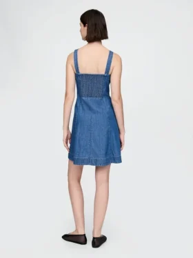 Mini-robe en denim