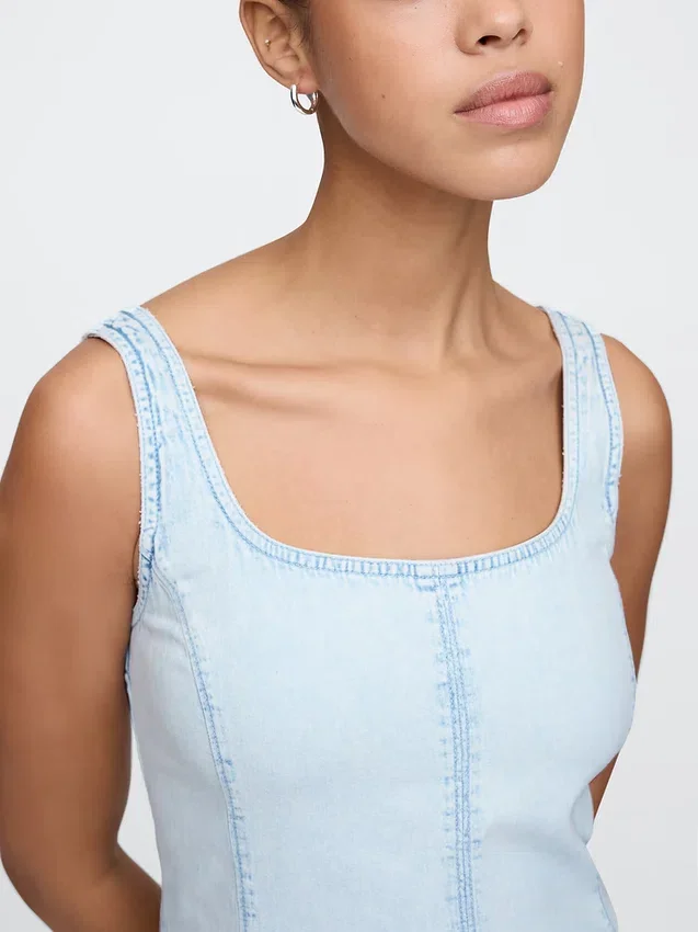Mini-robe en denim