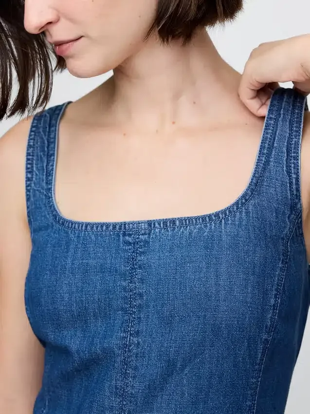Mini-robe en denim