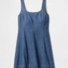 Mini-robe en denim