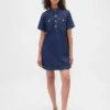 Mini-robe en denim ultra-doux