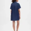 Mini-robe en denim ultra-doux
