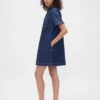 Mini-robe en denim ultra-doux