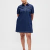 Mini-robe en denim ultra-doux