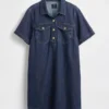 Mini-robe en denim ultra-doux