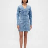 Mini-robe en jean à poches