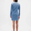 Mini-robe en jean à poches