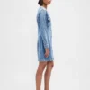 Mini-robe en jean à poches