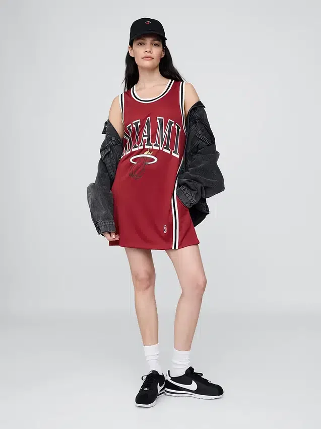 Mini-robe en jersey recyclé NBA Miami Heat