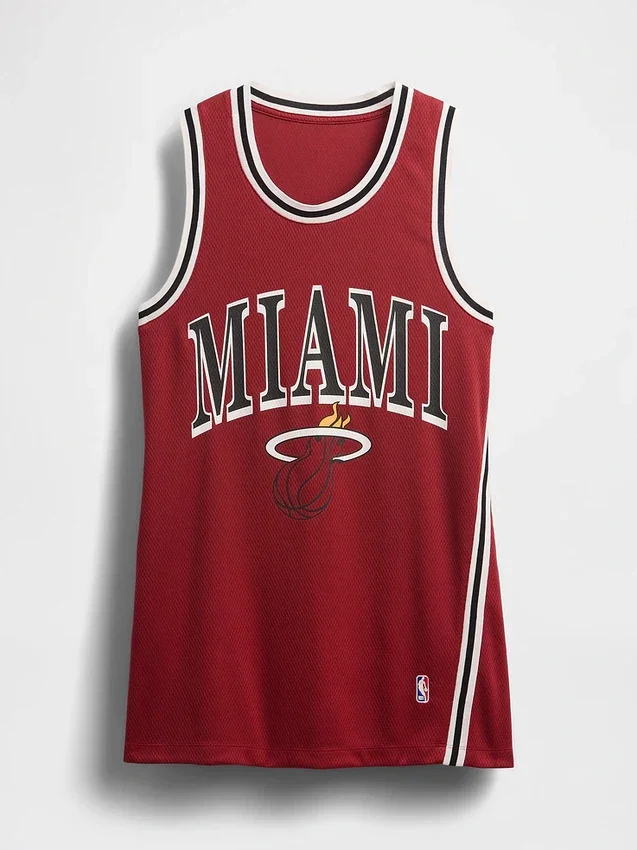 Mini-robe en jersey recyclé NBA Miami Heat