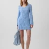 Mini-robe en pointelle