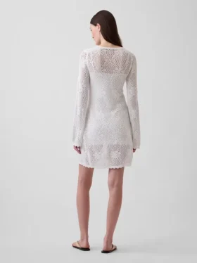 Mini-robe en pointelle