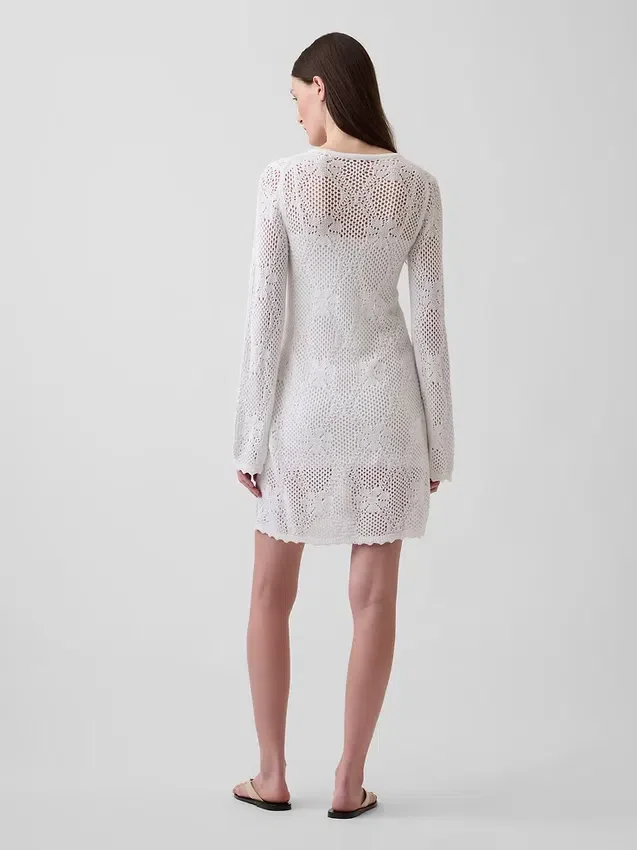 Mini-robe en pointelle