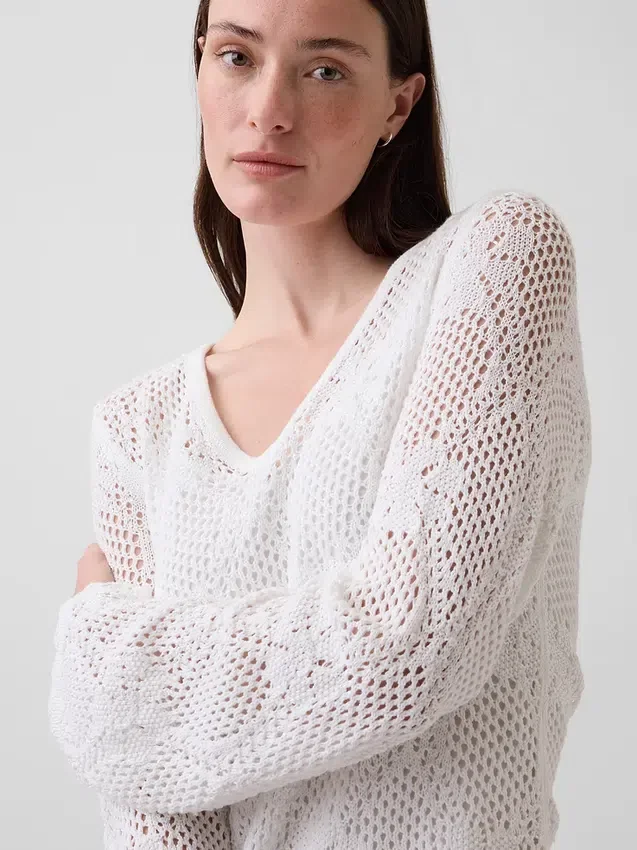 Mini-robe en pointelle