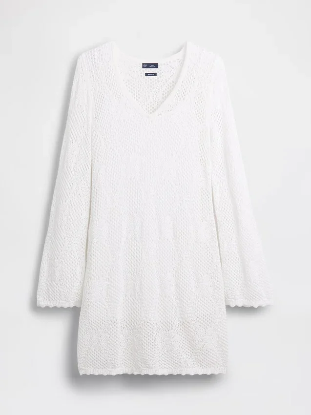 Mini-robe en pointelle