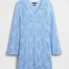 Mini-robe en pointelle