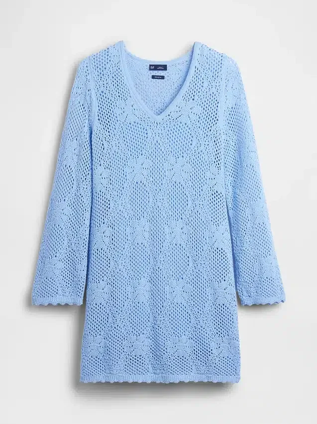 Mini-robe en pointelle