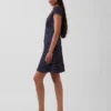 Mini-robe imprimée à col en V