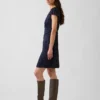 Mini-robe imprimée à col en V