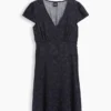 Mini-robe imprimée à col en V