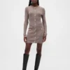 Mini-robe-pull à côtes CashSoft avec poches