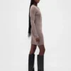 Mini-robe-pull à côtes CashSoft avec poches