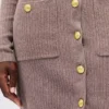 Mini-robe-pull à côtes CashSoft avec poches