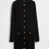 Mini-robe-pull à côtes CashSoft avec poches