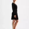 Mini-robe-pull en maille côtelée CashSoft