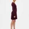 Mini-robe-pull en maille côtelée CashSoft