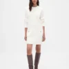 Mini-robe-pull en maille torsadée CashSoft