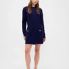 Mini-robe-pull en maille torsadée CashSoft