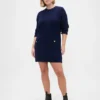 Mini-robe-pull en maille torsadée CashSoft