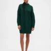 Mini-robe-pull oversize à col roulé