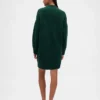 Mini-robe-pull oversize à col roulé
